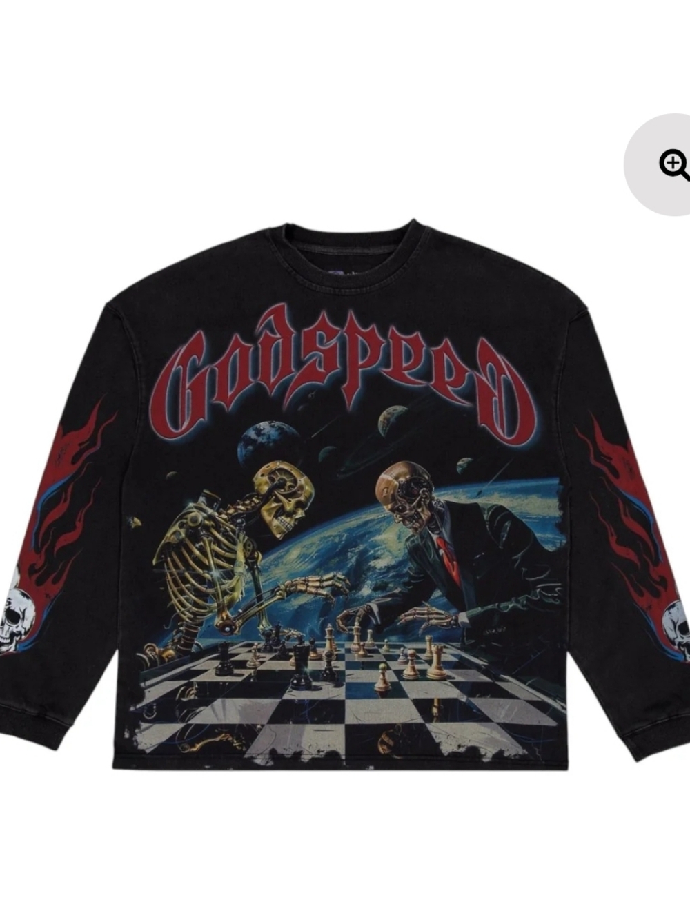 Godspeed Mens Checkmate Long Sleeve Shirt Black Wash